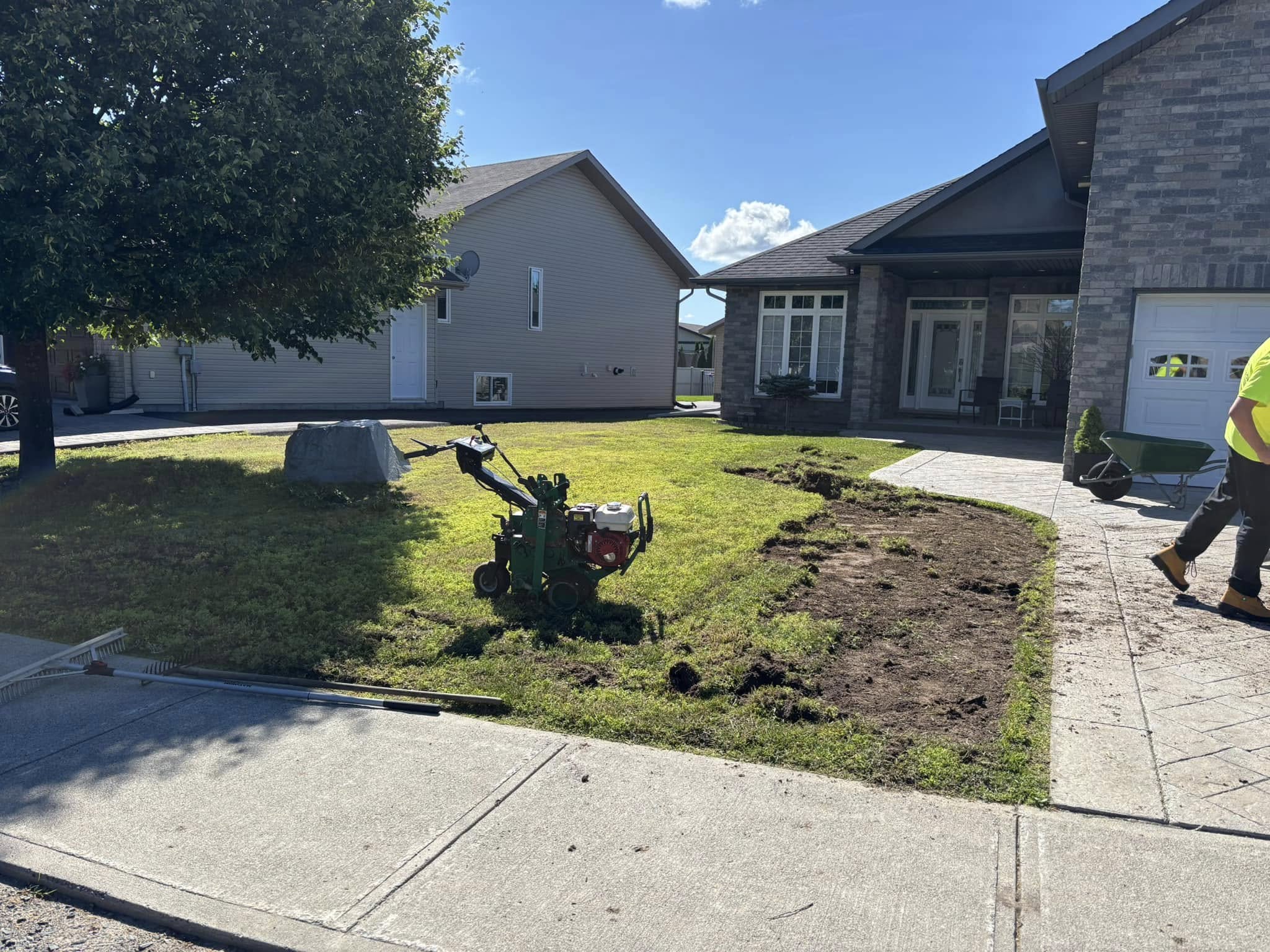Core aeration fall lawn Greater Sudbury Ontario