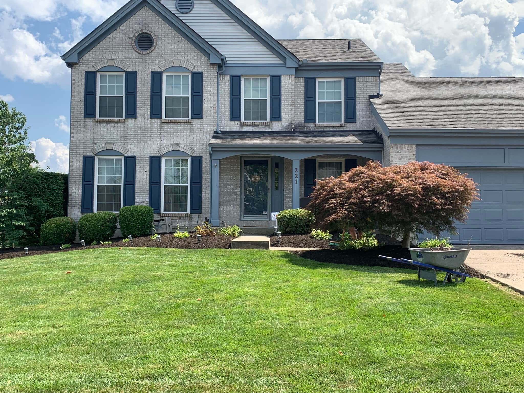 Finished sod installation on a Sudbury front yard