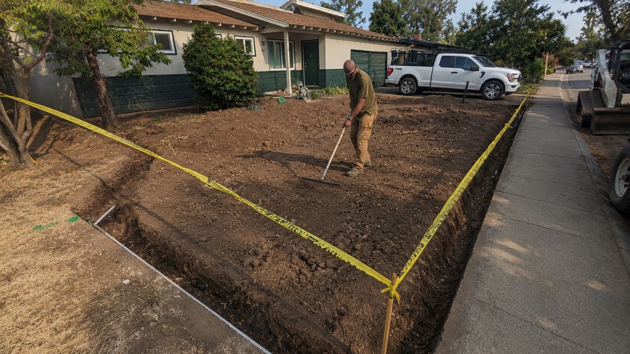 Lawn sprinkler system installed in a residential property in Sudbury Ontario