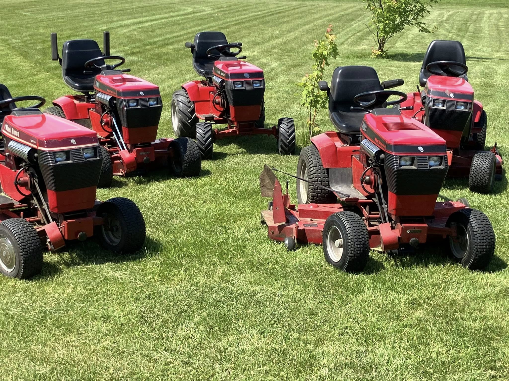 Mower deck set to three inches Sudbury lawn