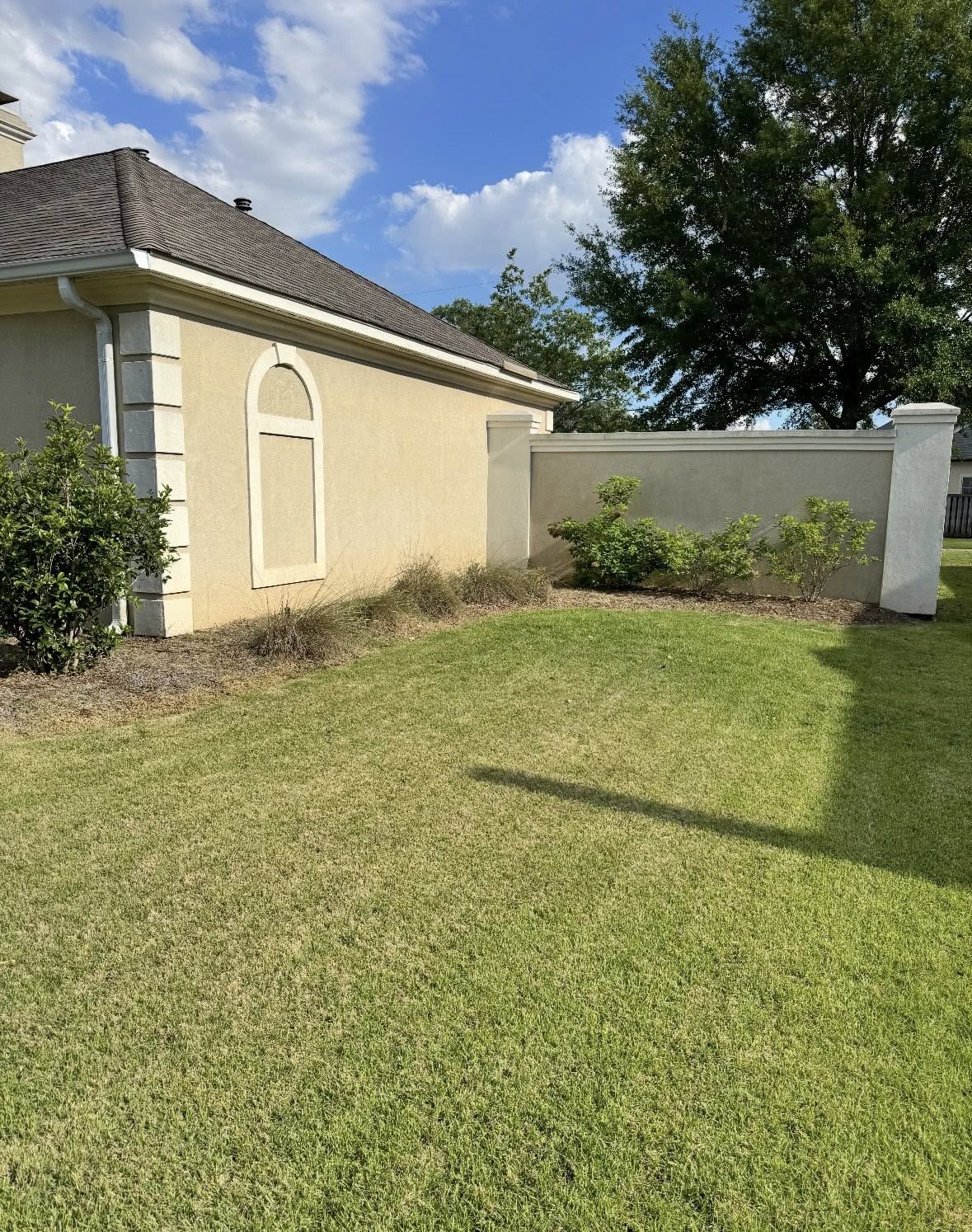 Residential yard in Hanmer Greater Sudbury Ontario well maintained lawn