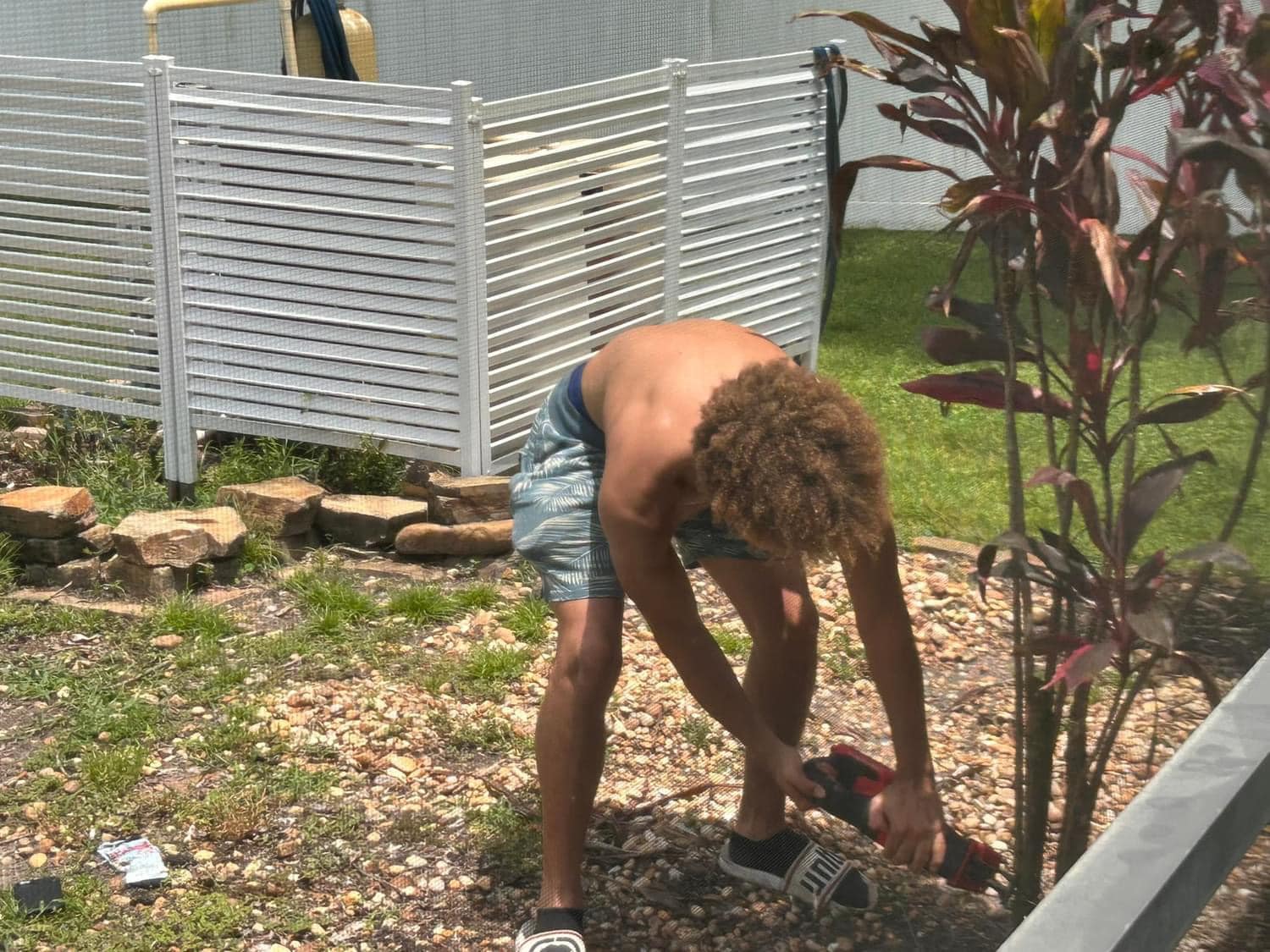 Ryan Lingenfelter quoting residential landscaping job Sudbury Ontario