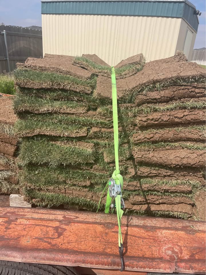Sod pallet direct sun Sudbury driveway