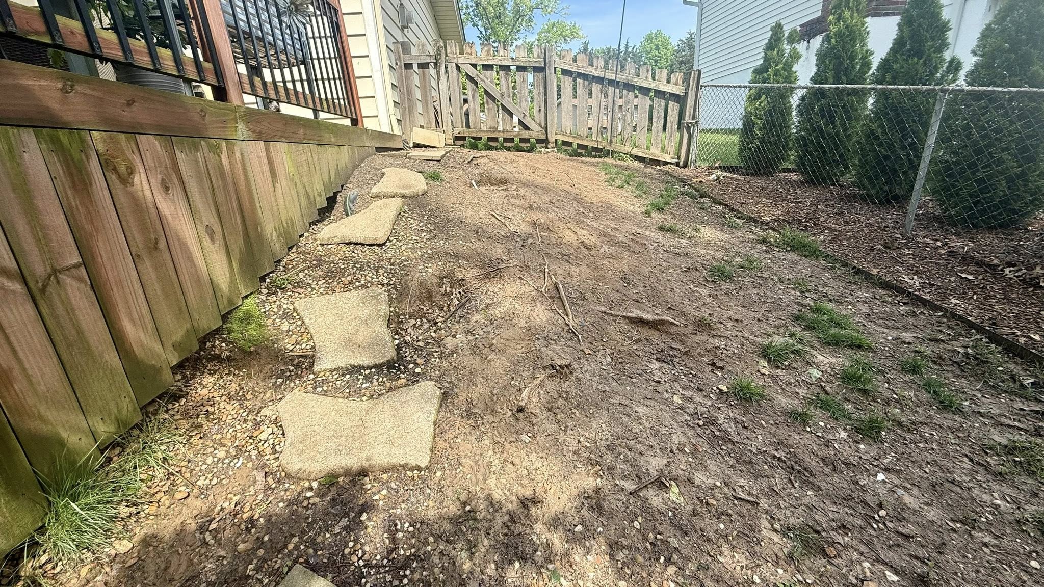 Bare prepped soil ready for sod installation in Sudbury Ontario
