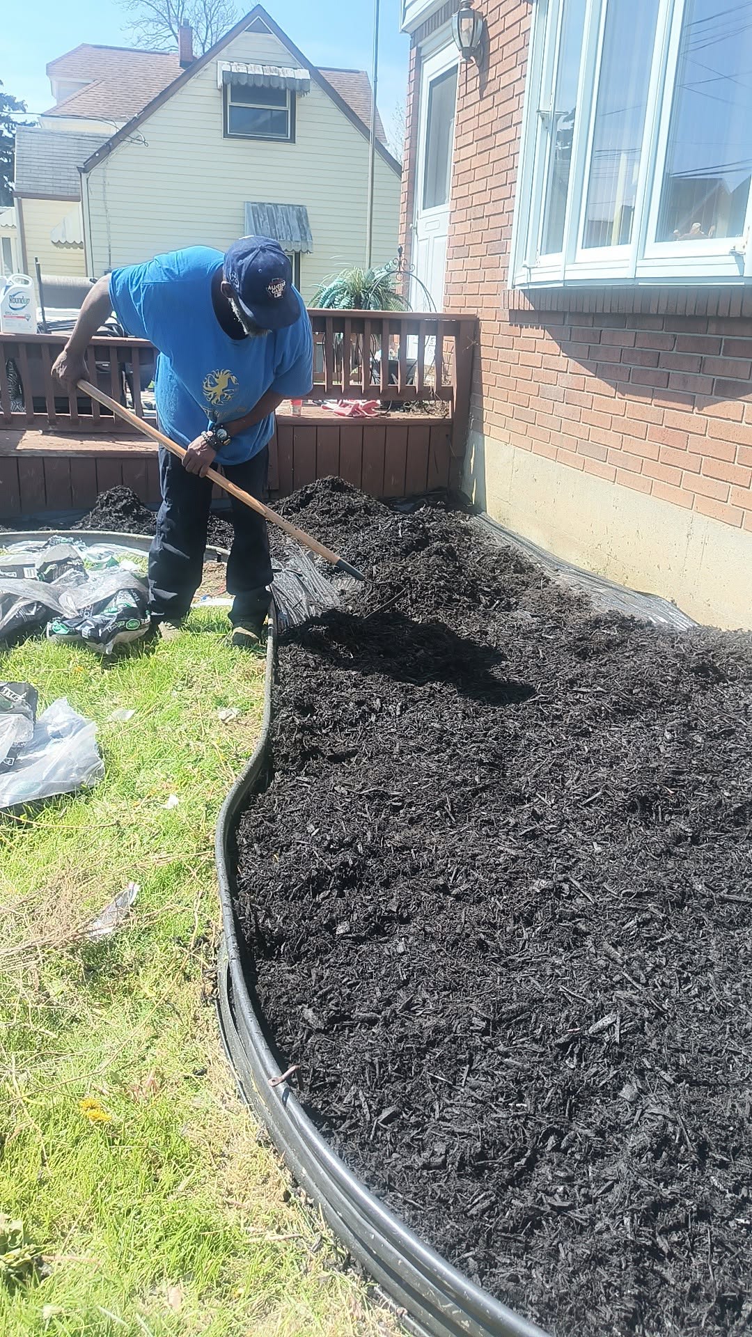 Cutting Edge Lawn crew completing professional sod installation in Greater Sudbury