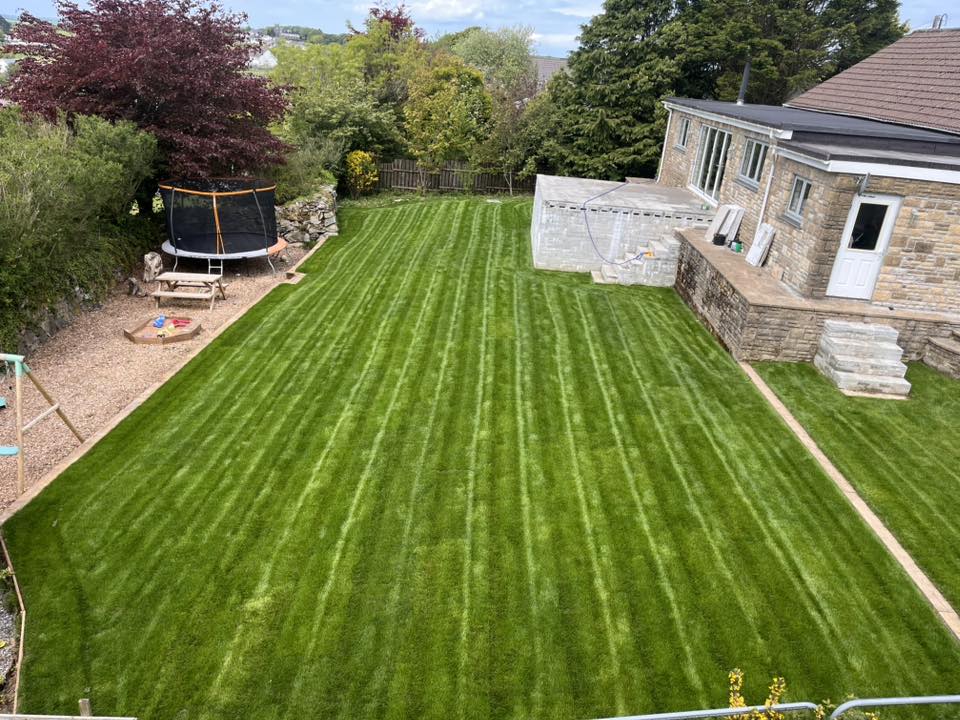 Full lawn restoration sod installation Sudbury Ontario three day project