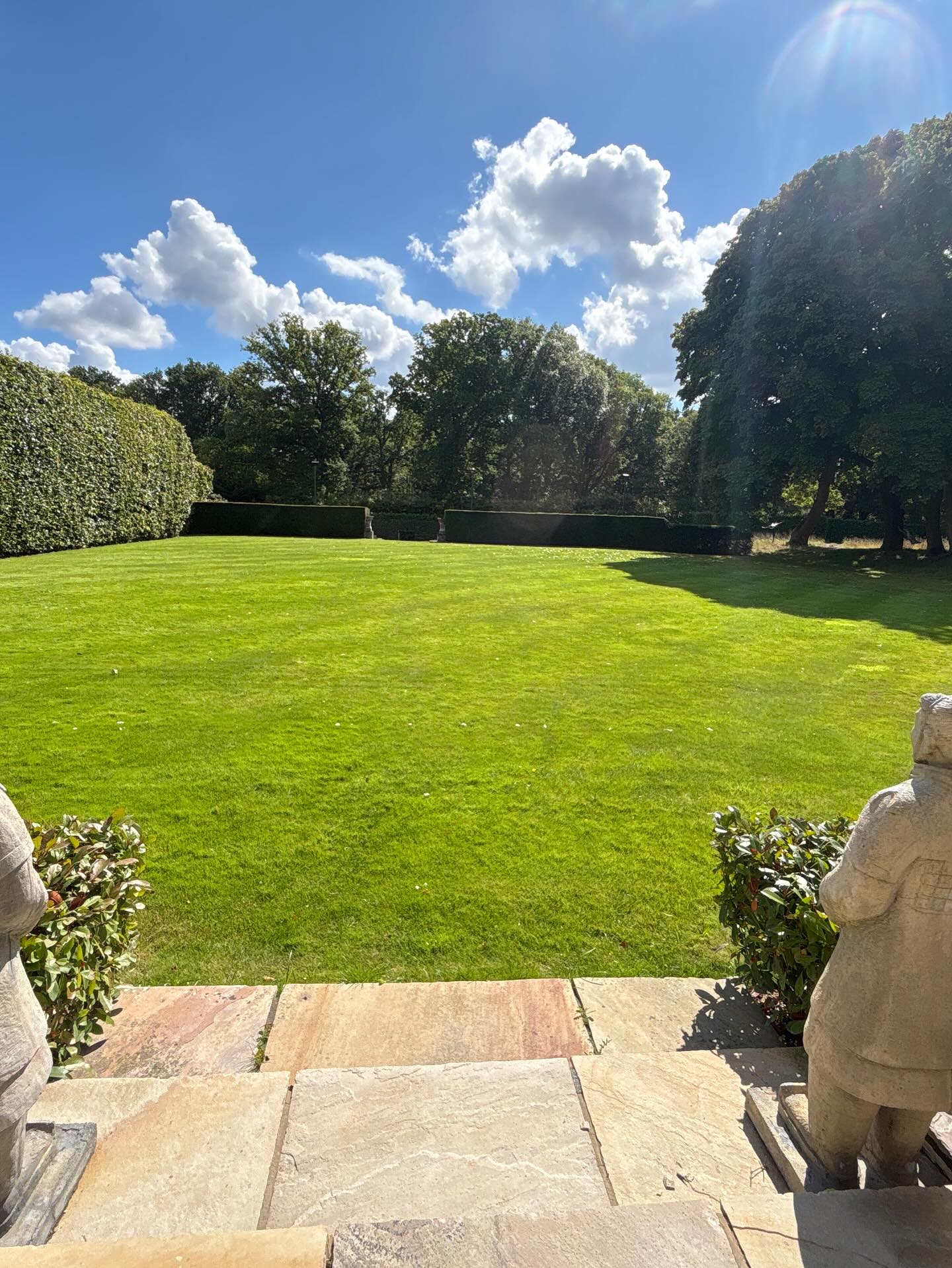 Healthy transformed residential lawn in Val Caron Sudbury Ontario after professional lawn care by Cutting Edge Lawn and Landscaping