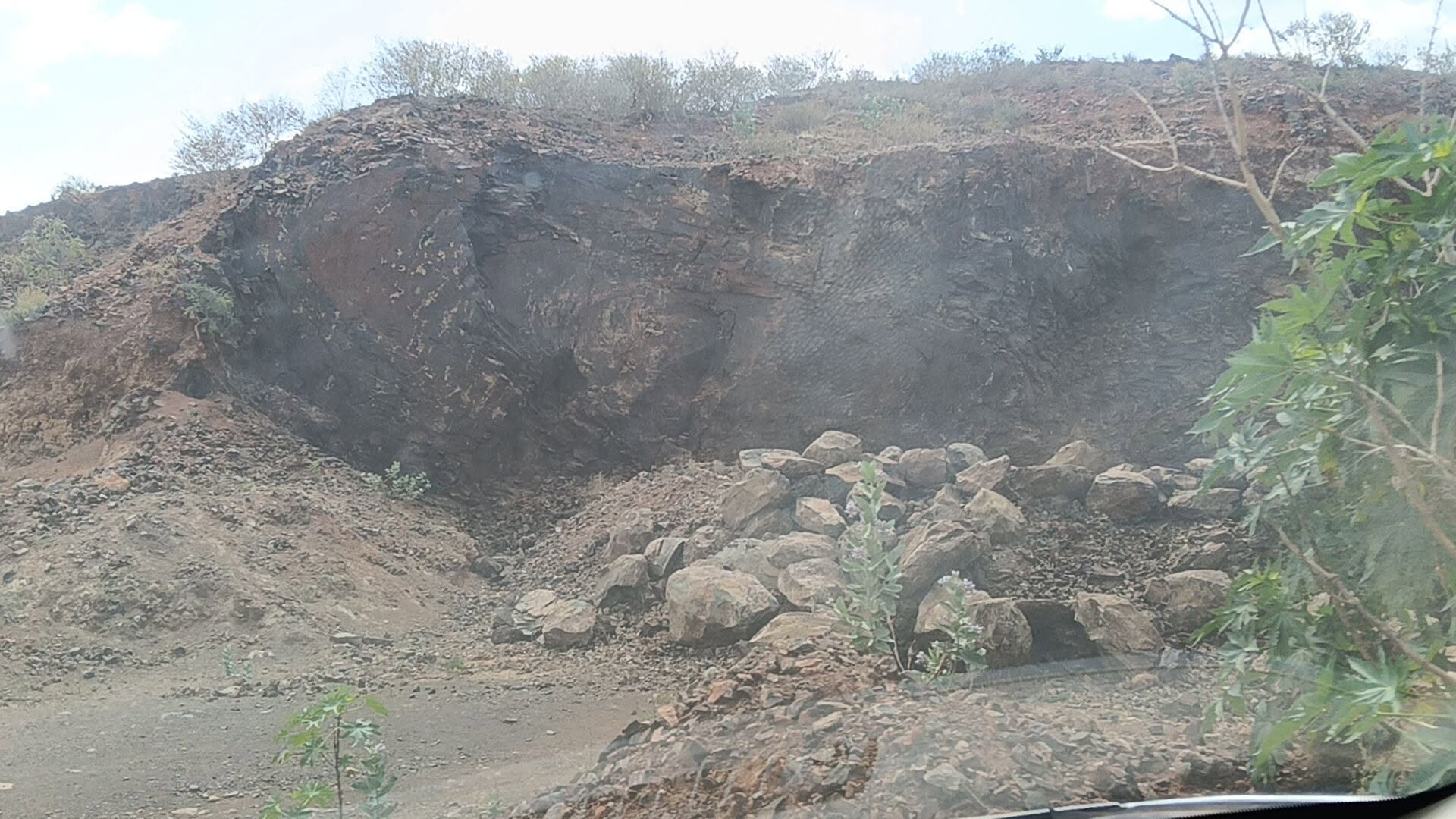 Historical regreening reclamation site near Greater Sudbury Ontario