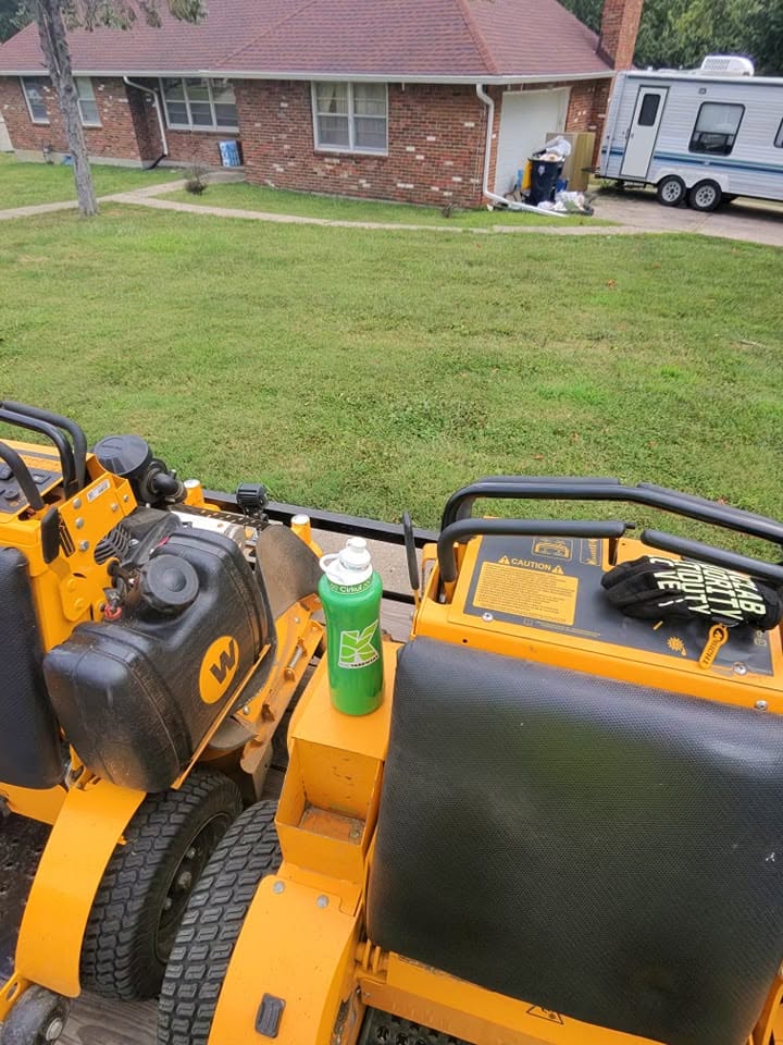 Lawn care company doing thorough property assessment before quoting in Sudbury