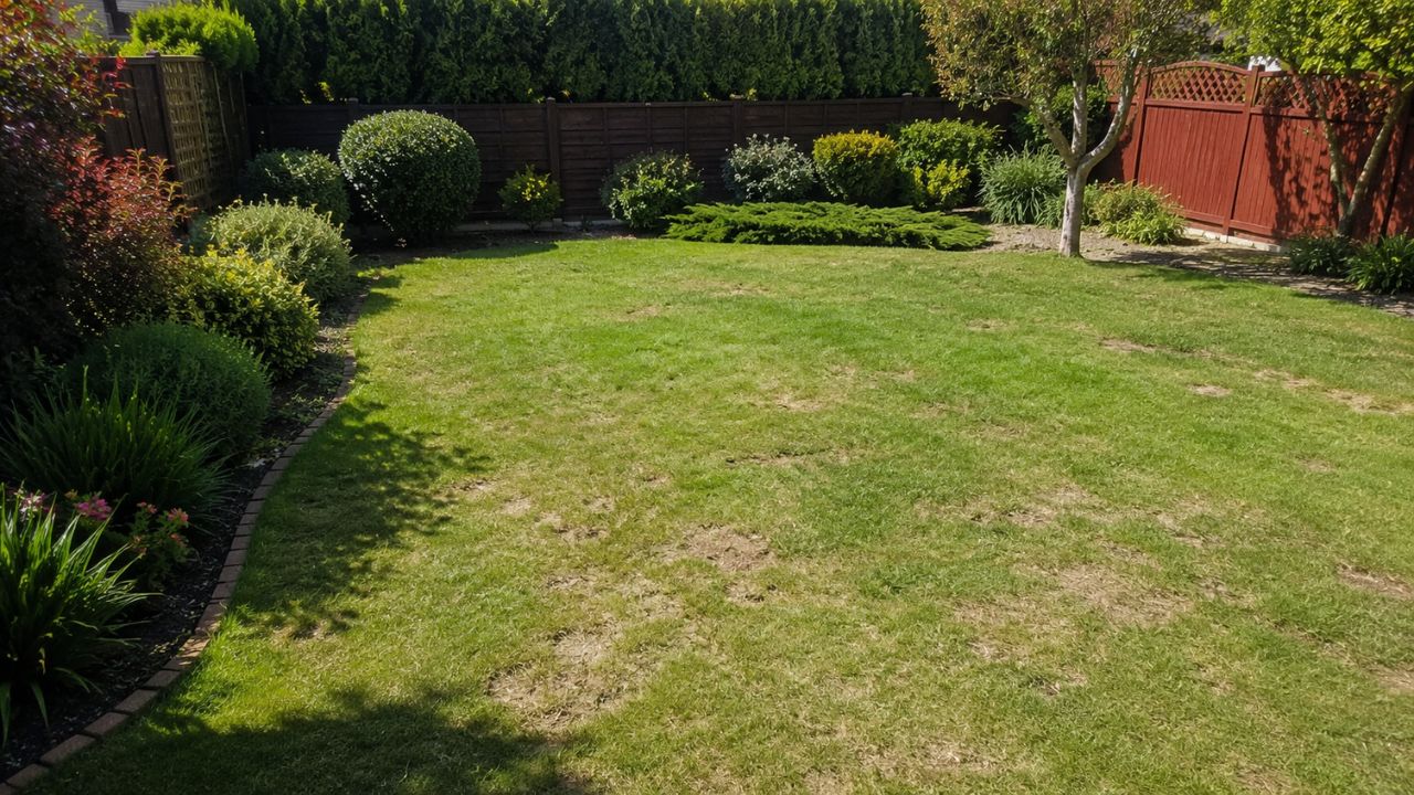 Lush green transformed lawn on a Sudbury Ontario residential property after one season