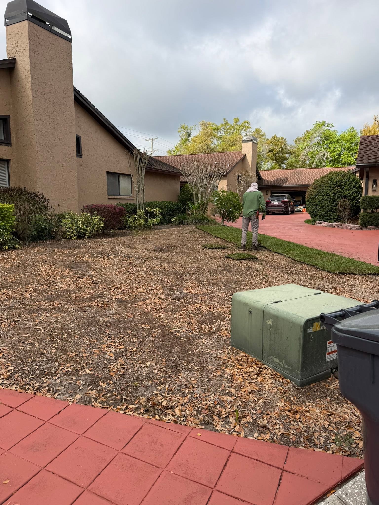 Proper sod installation preparation being done on a Sudbury Ontario residential property