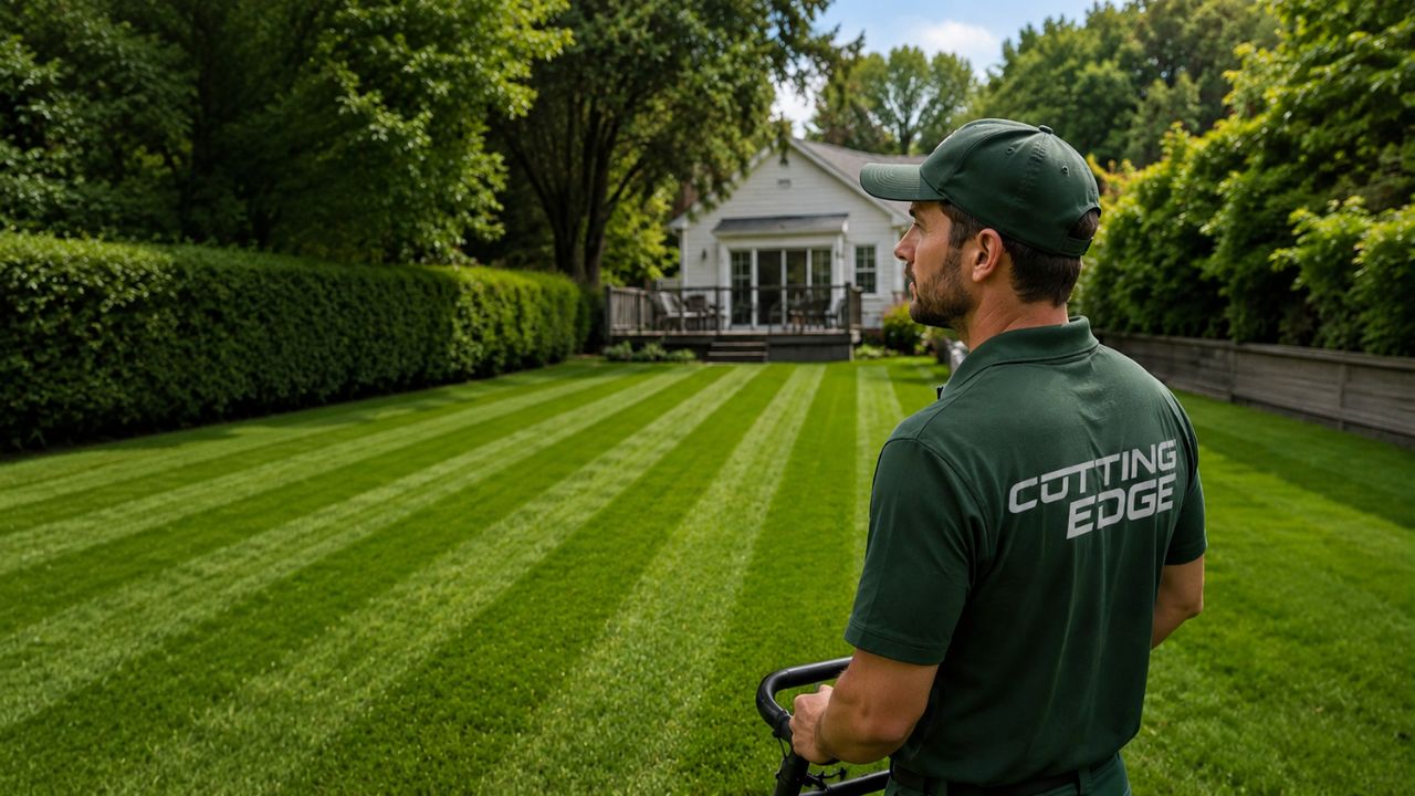 Ryan Lingenfelter Cutting Edge Lawn owner Garson Ontario