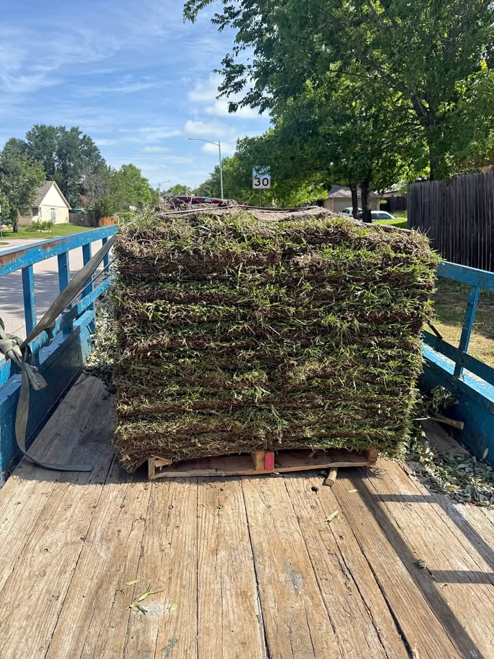 Sod being delivered and installed the same day in Sudbury Ontario