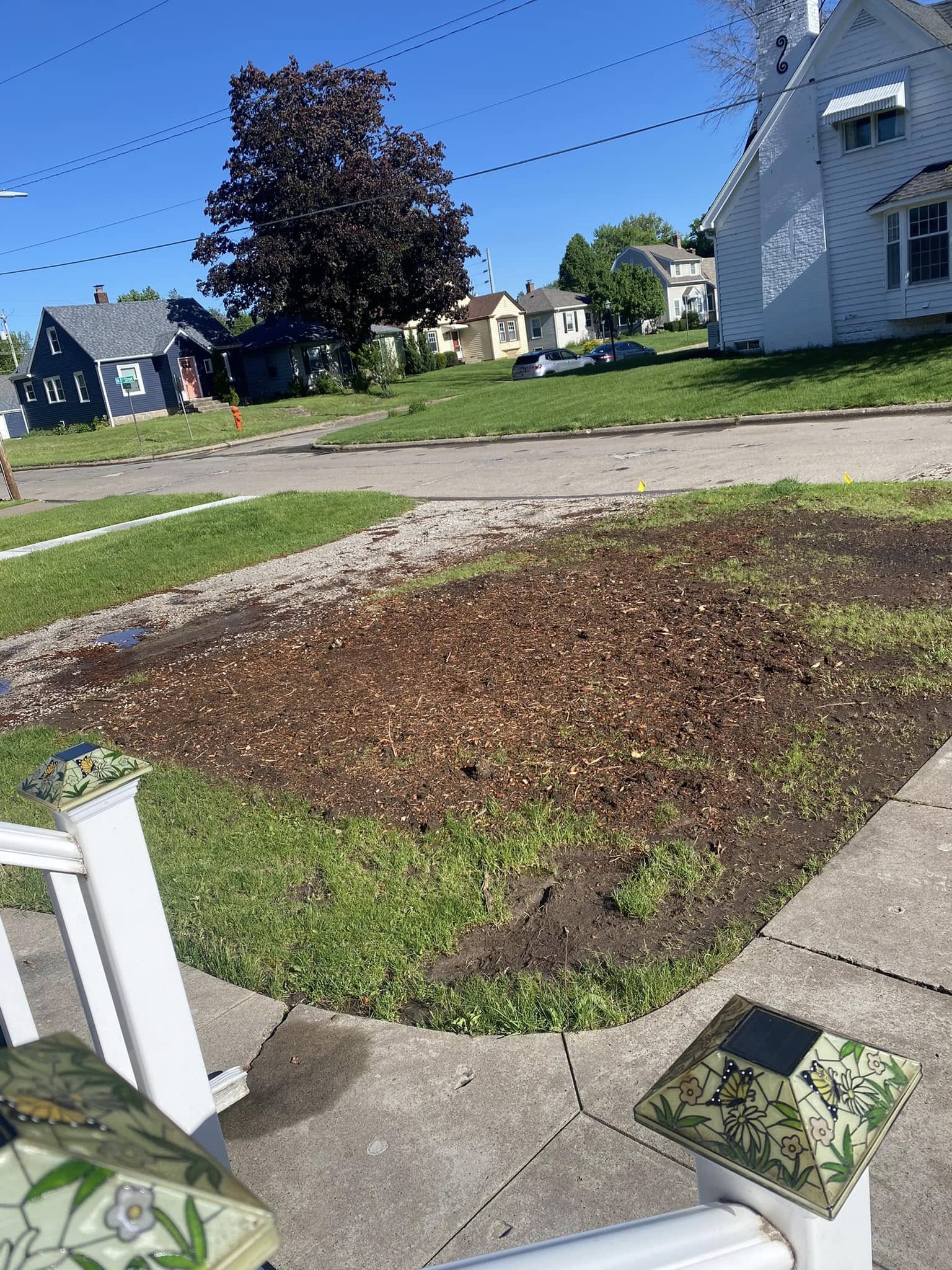 Two different lawn properties same size different quote Sudbury Ontario variables