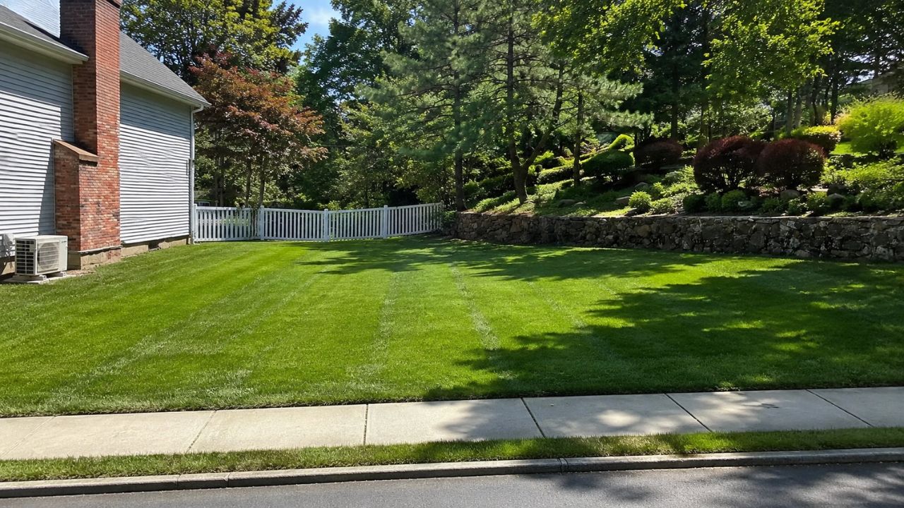 Well maintained residential lawn and home in Greater Sudbury Ontario