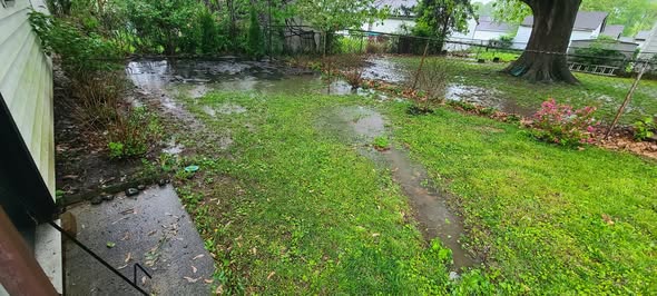 drainage pattern residential property Lively Ontario backyard water movement assessment