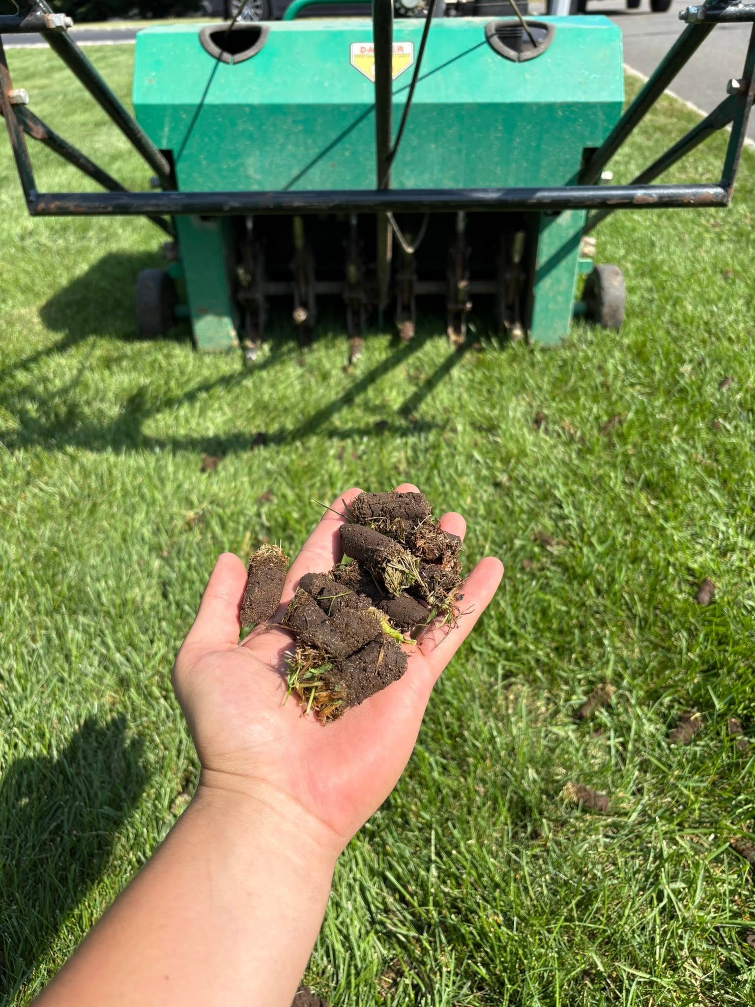lawn improvement year over year comparison Greater Sudbury Ontario compounding aeration benefit root depth