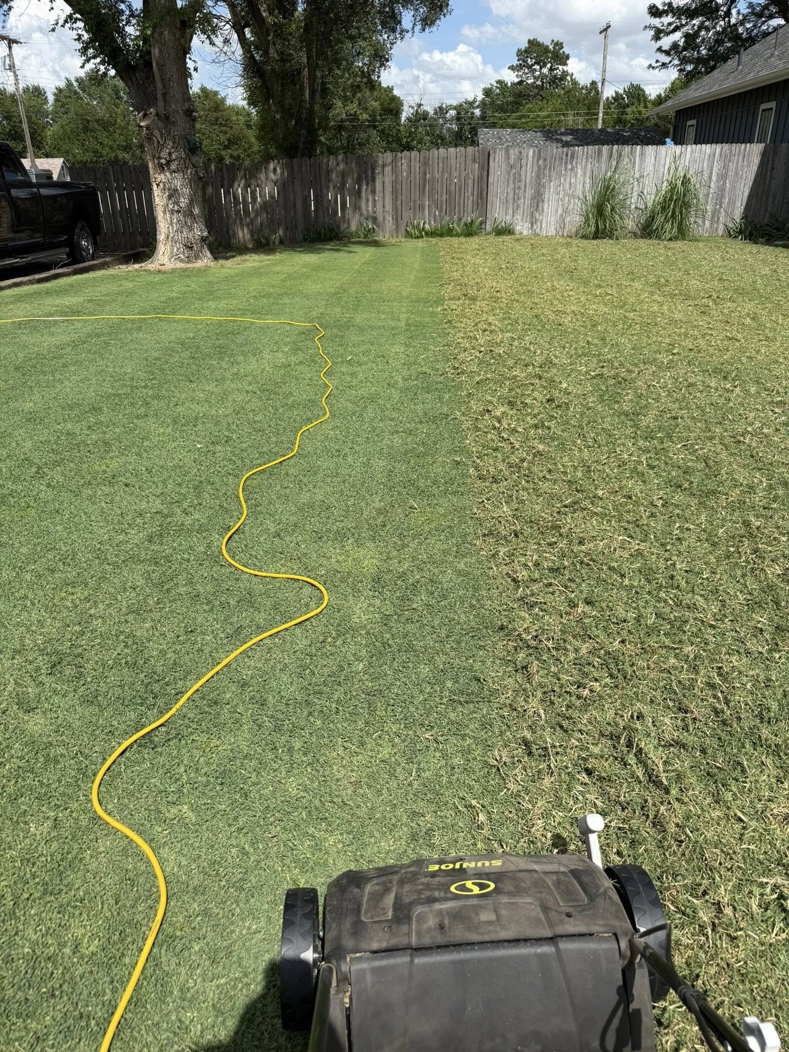 lawn scalping damage short cut Sudbury Ontario residential grass