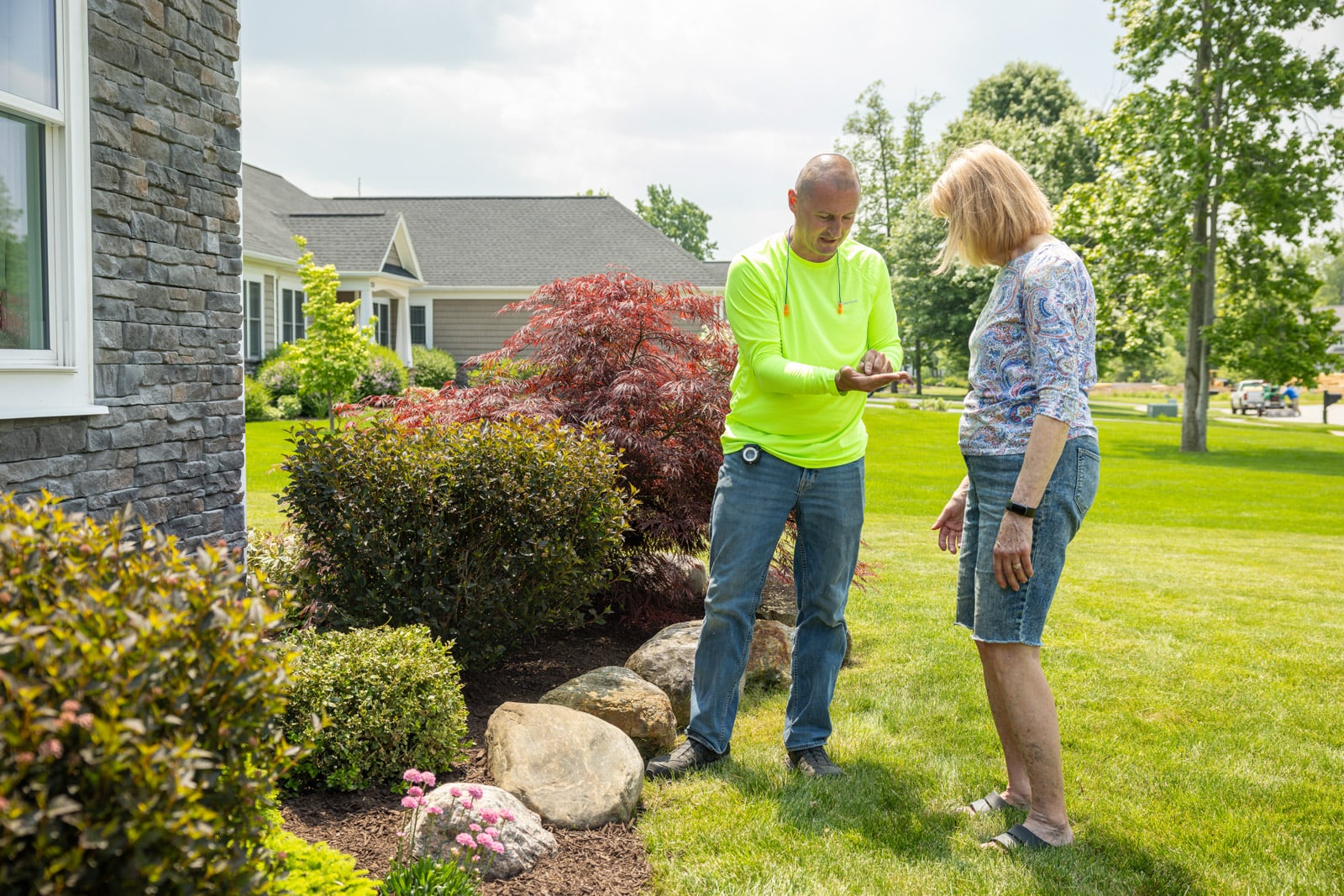 reviewing notes from Sudbury customer lawn calls